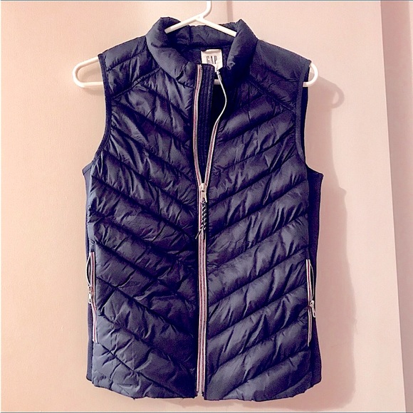 GAP Navy Blue Primaloft Puffer Elastic Vest size Small - Picture 9 of 12